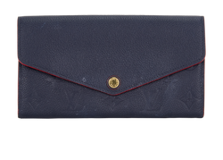 Louis Vuitton Sarah Wallet, Mono Empreinte, Navy, CA1107 (2017), 3*